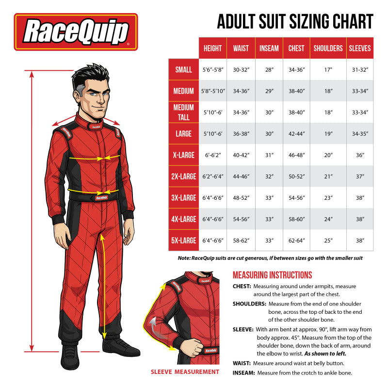 RaceQuip Blue Chevron-1 Suit - SFI-1 2XL