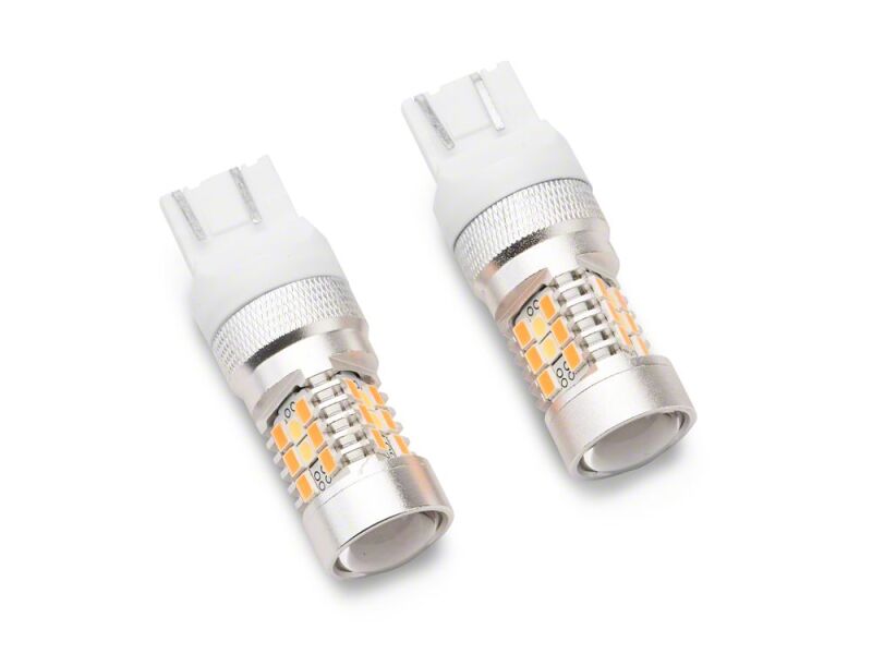 Raxiom 18-26 Jeep Wrangler JL Sport 7443 Axial Series Dual Color LED Front Turn Signal Light Bulbs