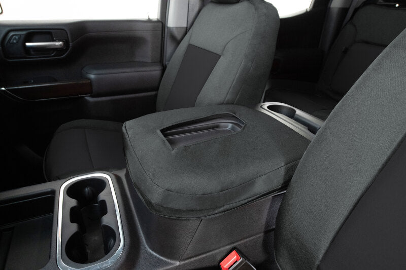 Covercraft 16-24 Chevrolet Express/GMC Endura PrecisionFitFront Row Seat Covers - Blk/Charcoal