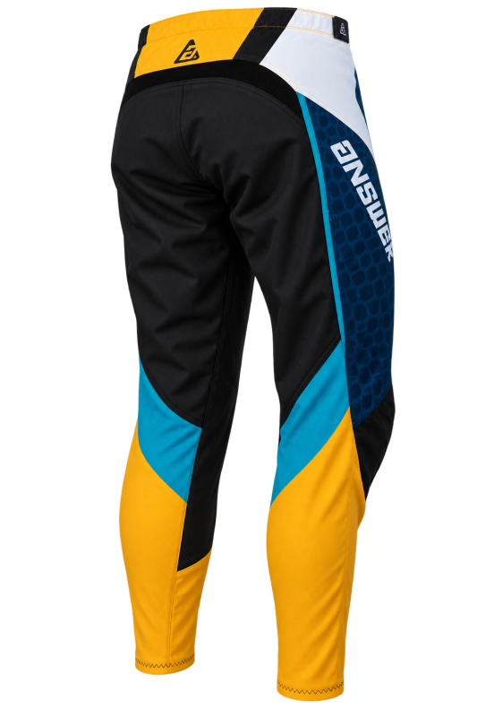 Answer  Syncron Raceday Pants Yellow/Navy/Cyan/White Youth Size - 28