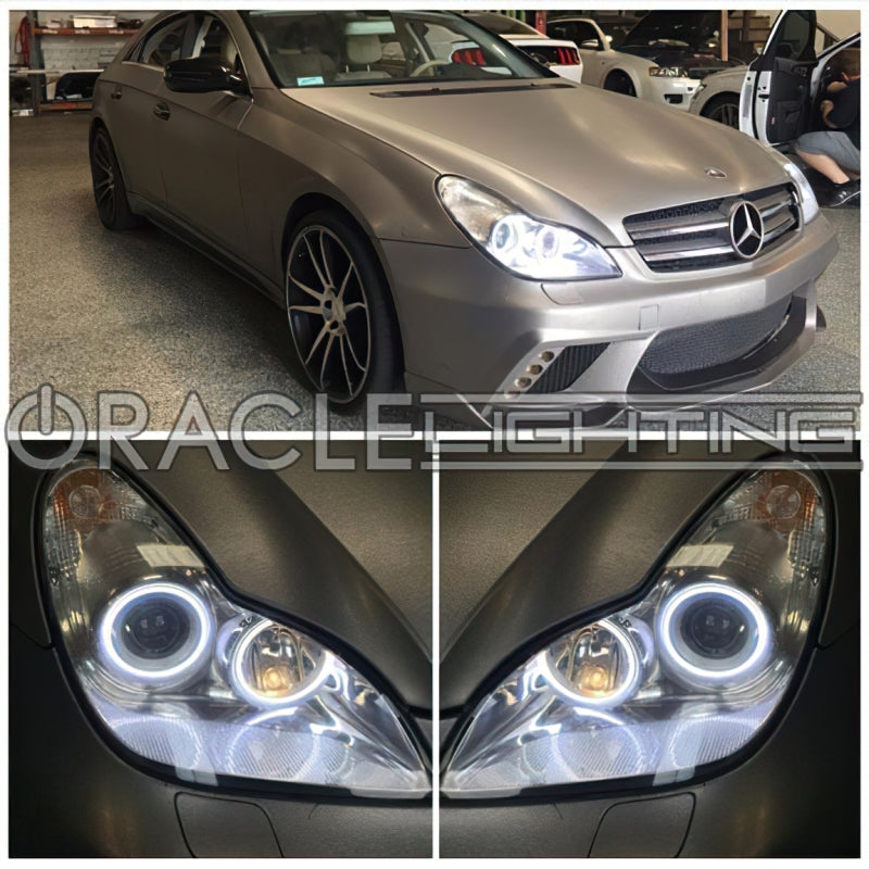 Oracle 04-10 Mercedes Benz CLS LED Headlight Halo Kit - Green
