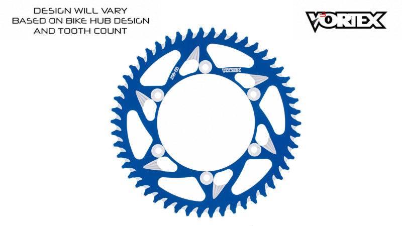 Vortex Racing 46 Tooth 420 Rear Sprocket - Blue