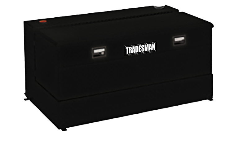 Tradesman Steel L-Shape Liquid Storage Tank Combo (56in. / 90 Gallon Capacity) - Black