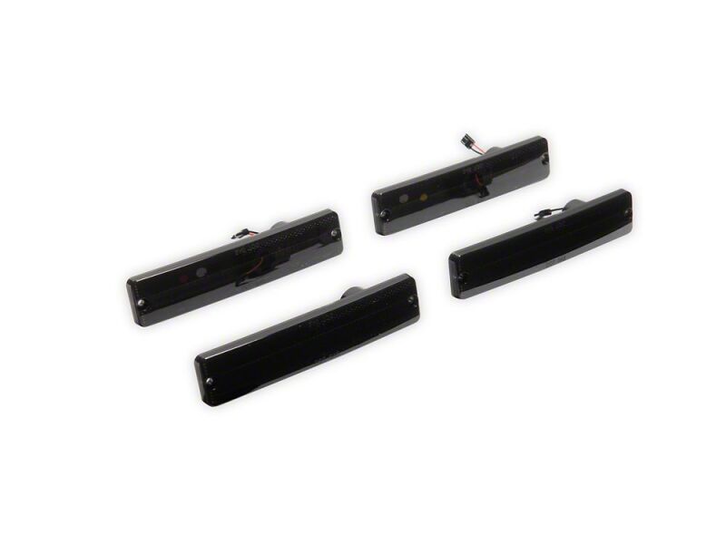 Raxiom 76-86 Jeep CJ7 Axial Series LED Side Marker Lamps- Smoked- Front and Rear