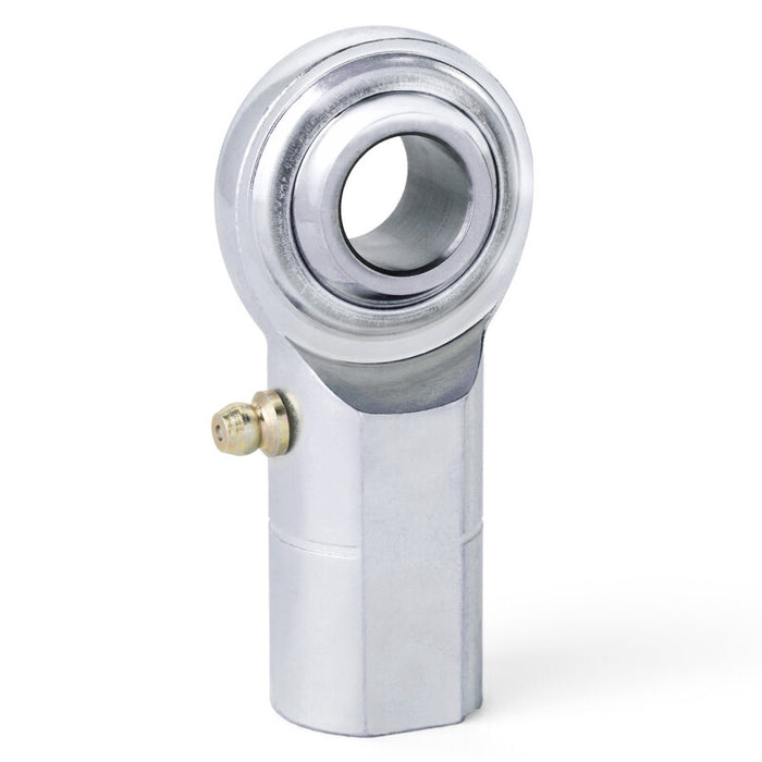 QA1 C Series 2-Pc Rod End - Female/Right Hand - 6mm Bore x M6x1.0 w/Zerk - Carbon Steel