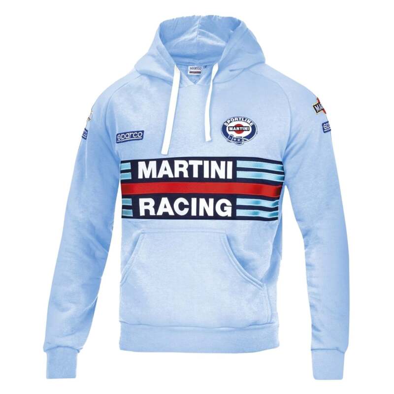 Sparco Hoodie Martini-Racing Medium Celeste
