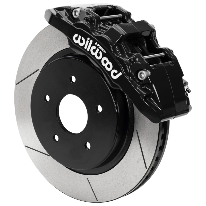 Wilwood 13-18 RAM 1500 4WD AERO6-DM Kit 5 x 5.50in Hub - 13.38in Slotted Rotor - Black