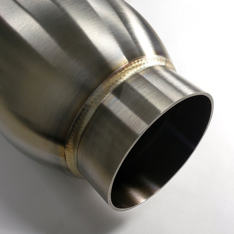 Stainless Bros 7in Round Body x 31.0in Length 5in Inlet/Outlet Bullet Resonator - Slip Joint Ends