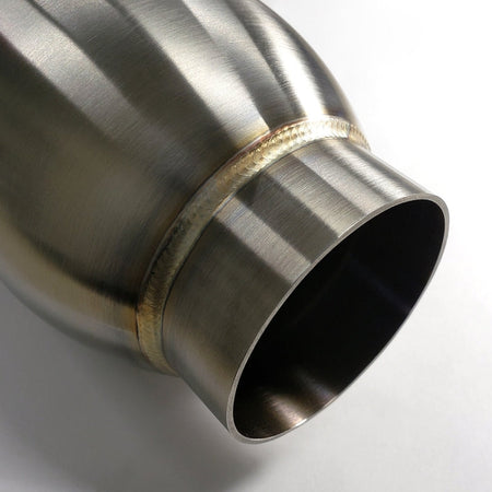 Stainless Bros 7in Round Body x 31.0in Length 5in Inlet/Outlet Bullet Resonator - Slip Joint Ends