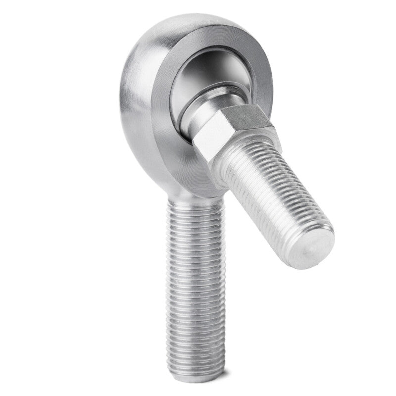 QA1 EX Series Endura Rod End - Male/Left Hand - .375in Bore x 3/8-24 w/Stud - Carbon Steel