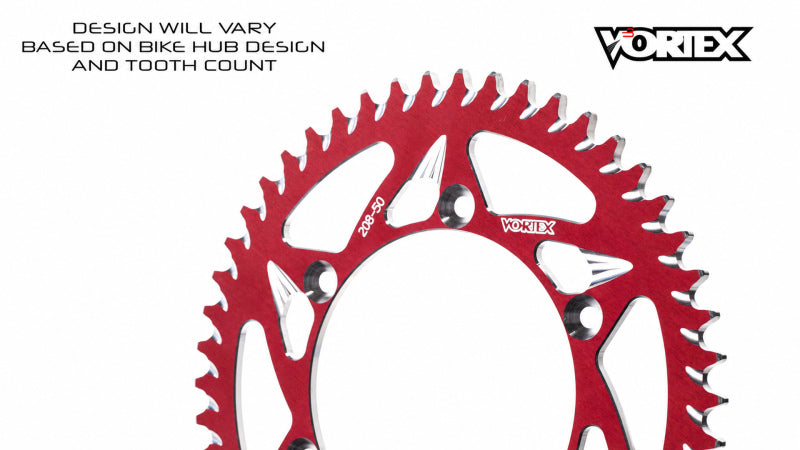 Vortex Racing 42 Tooth 420 Rear Sprocket - Red