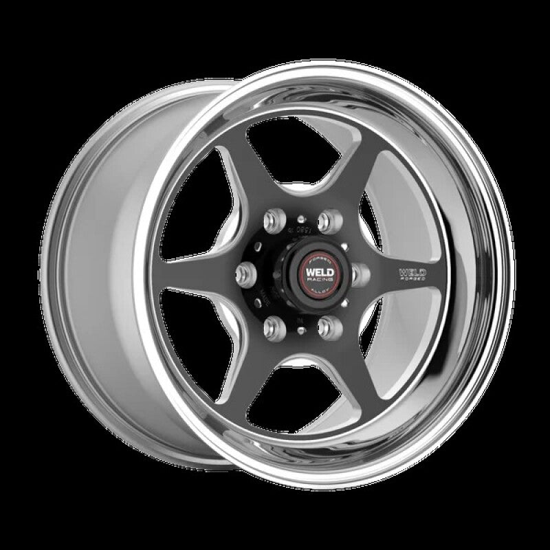 Weld S79 HD S79 17x9.5in / 6x139.7 BP / 5.2in BS Black Center - Polished Shell Wheel