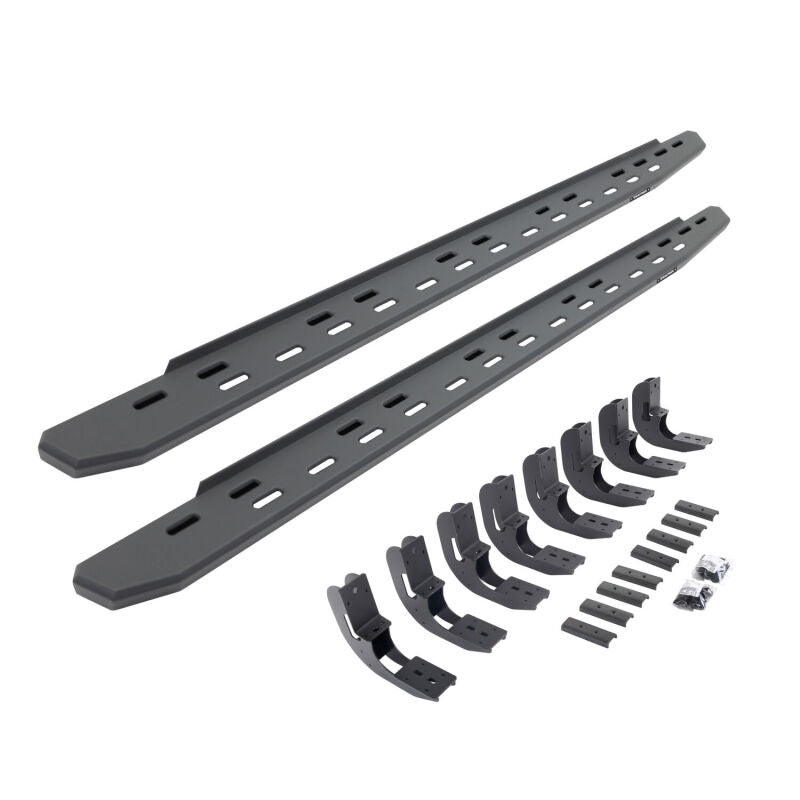 Go Rhino 20-25 Chevrolet Silverado 2500 RB30 Slim Running board + Brackets - Textured Black