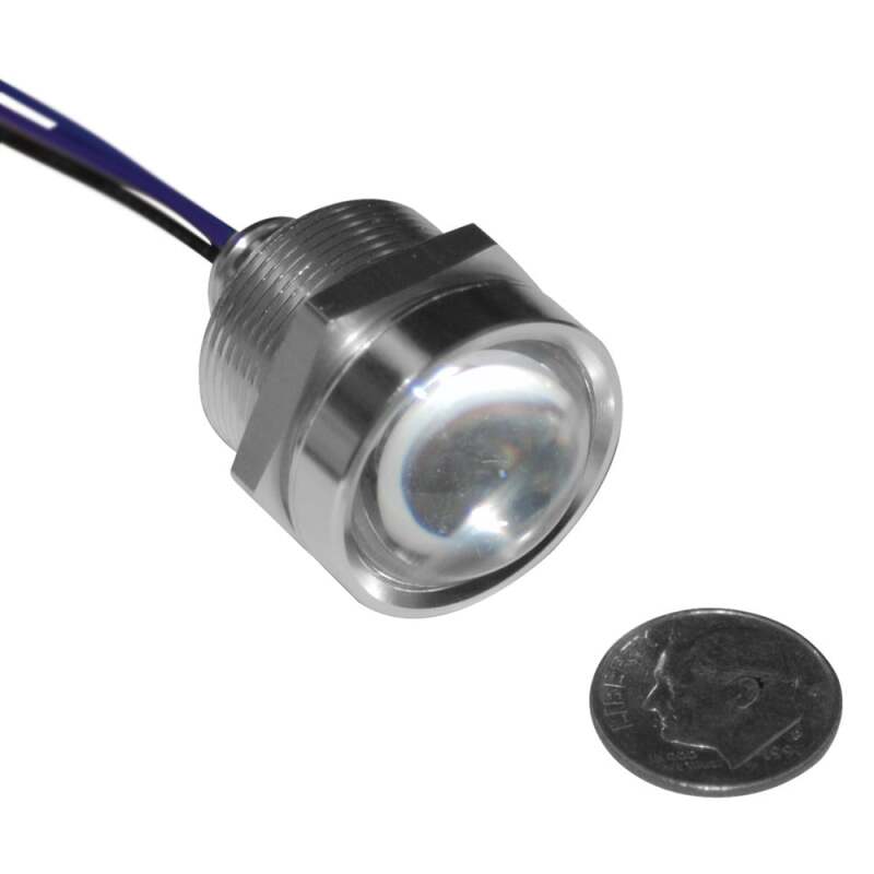 Letric Lighting Royal Flush LED 1in Stl/Red/Amber