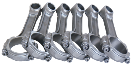 Eagle Jeep 4.0L/242 C.I. 6.123in 5140 Steel .9310in Bush Pin 3/8in Bolts I-Beam Rods - Set of 6