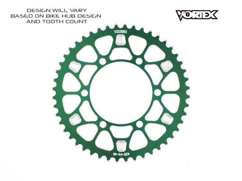 Vortex Racing V4 46 Tooth 530 Rear Sprocket - Green
