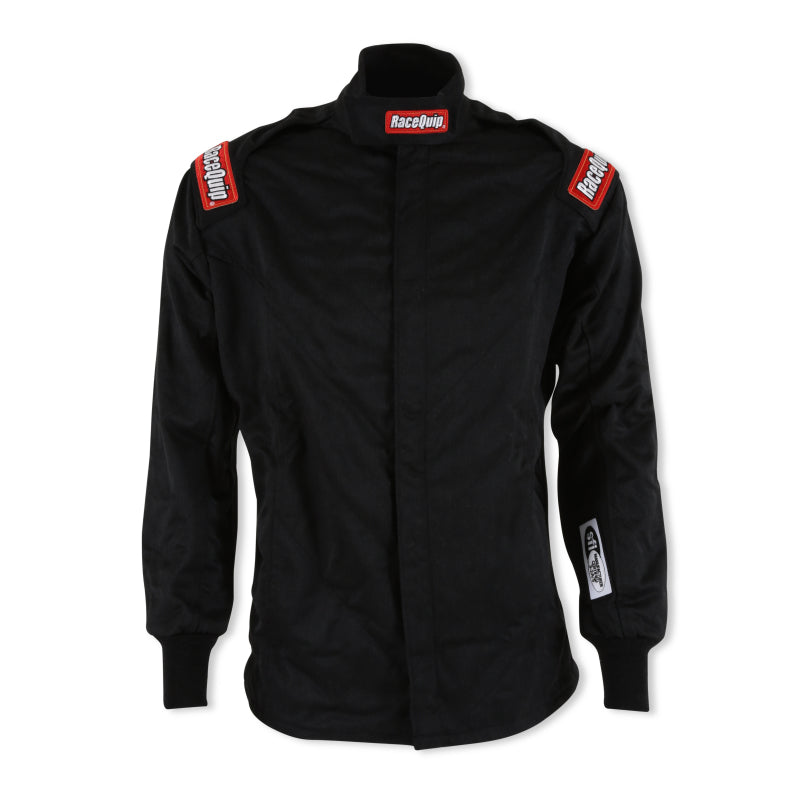 RaceQuip Black Chevron-5 Jacket SFI-5 - Small