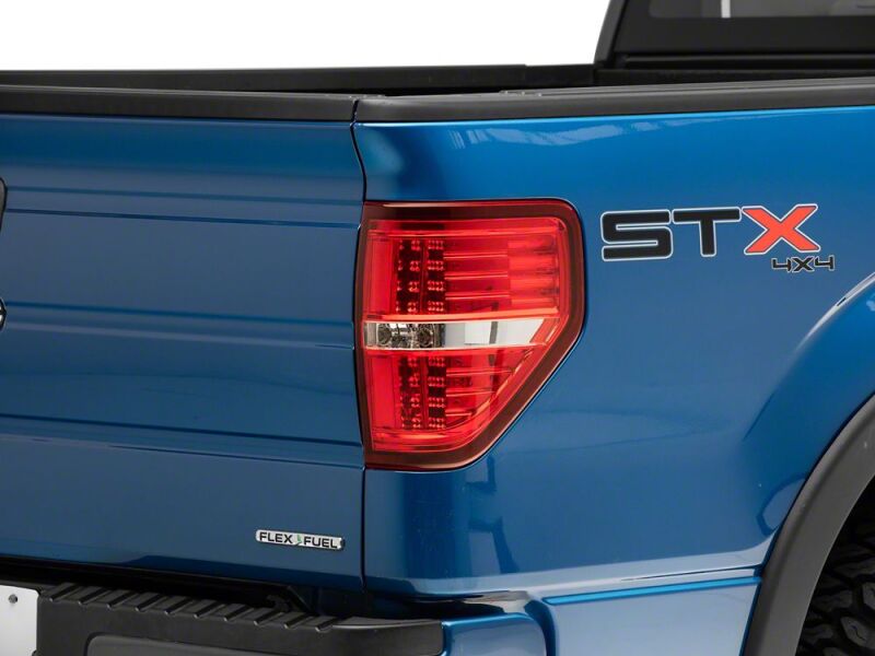 Raxiom 09-14 Ford F-150 Styleside LED Tail Lights- Chrome Housing- Red/Clear Lens