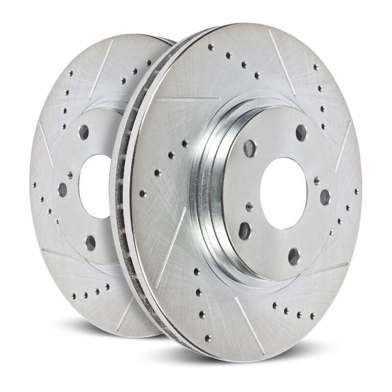 Power Stop 17-24 Mini Cooper Countryman Front Drilled & Slotted Rotor - Pair