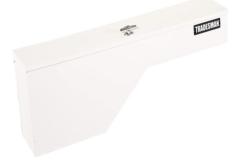 Tradesman Steel Fender Well Truck Tool Box - White