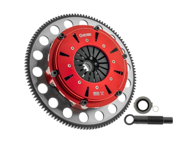 Action Clutch 91-01 Nissan Sentra SE-R (SR20DET Swap) 7.25in Twin Disc Race Clutch Kit w/Alum Flywhl