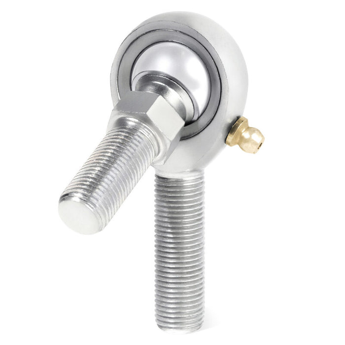 QA1 K Series 3-Pc Rod End - Male/Right Hand - .4375in Bore x 1/2-20 w/Stud & Zerk - Carbon Steel