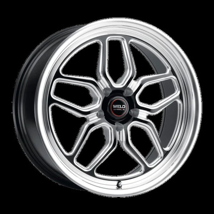 Weld S107 15X5 Laguna 5X114.3 ET19 BS3.75 Gloss Black MIL Dia 78.1
