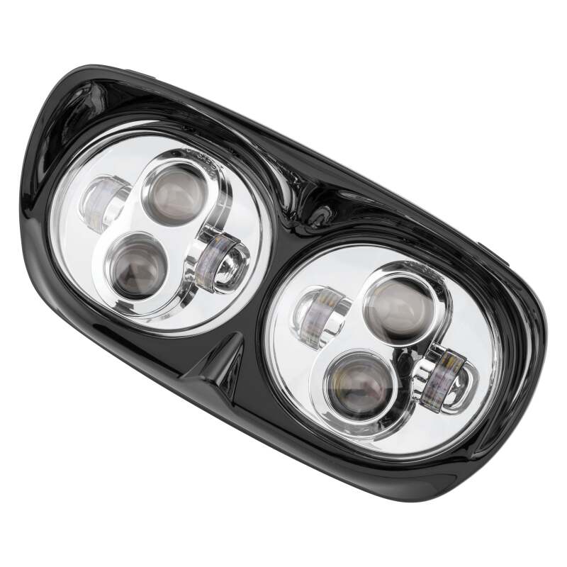 Letric Lighting LED Headlight 80W Hi/Lo Chrome/Black