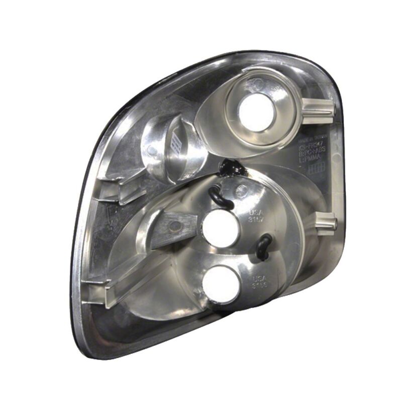 Raxiom 97-00 Ford F-150 Flareside Axial Series Version 2 Tail Lights- Black - Red/Clear Lens