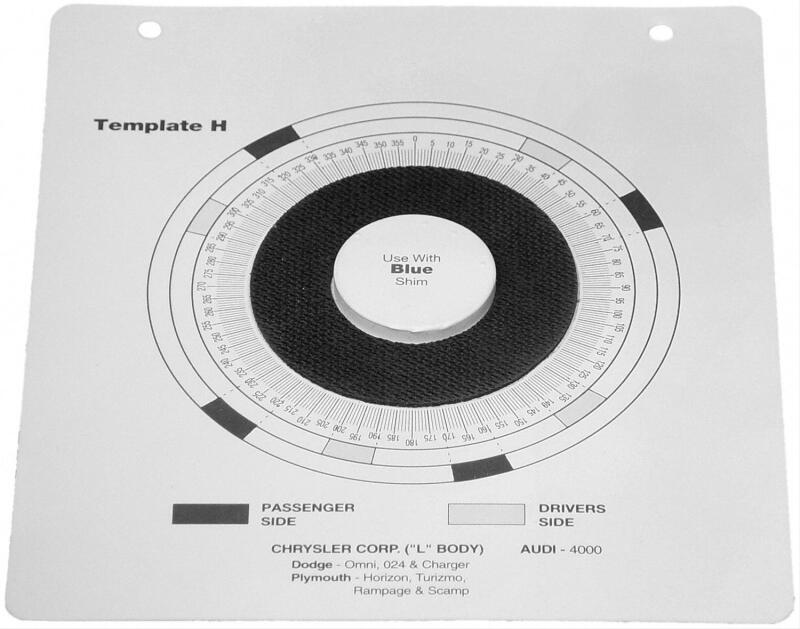 MOOG Indexing Plastic Templates H - Omni / Horizon and Audi 4000 Service Tool