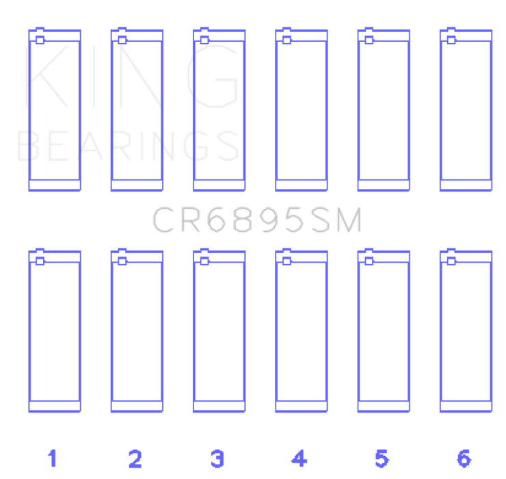 King Engine Bearings Ford Ecoboost 3.5L V6 (Size +0.75mm) Connecting Rod Bearing Set