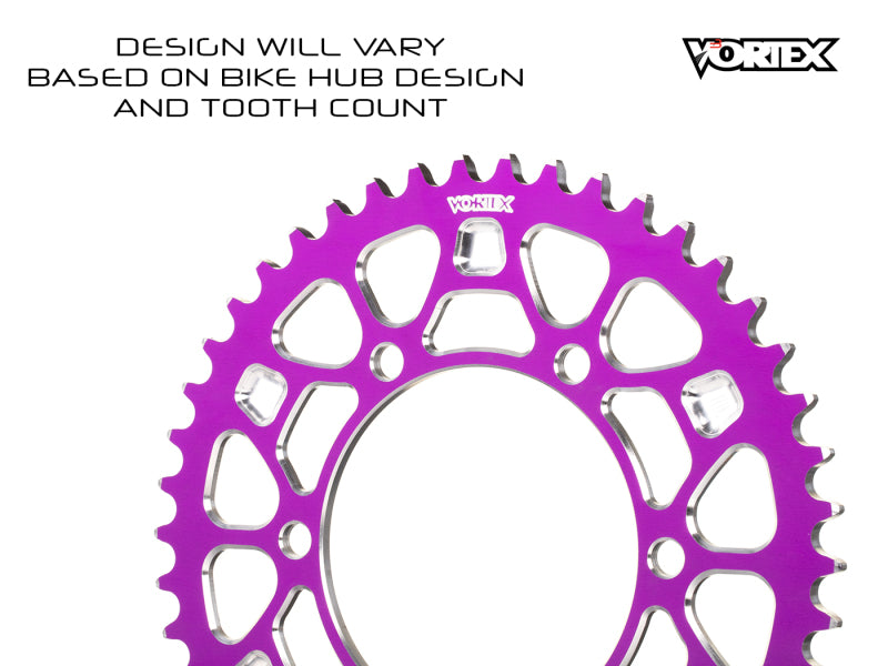 Vortex Racing V4 50 Tooth 530 Rear Sprocket - Purple
