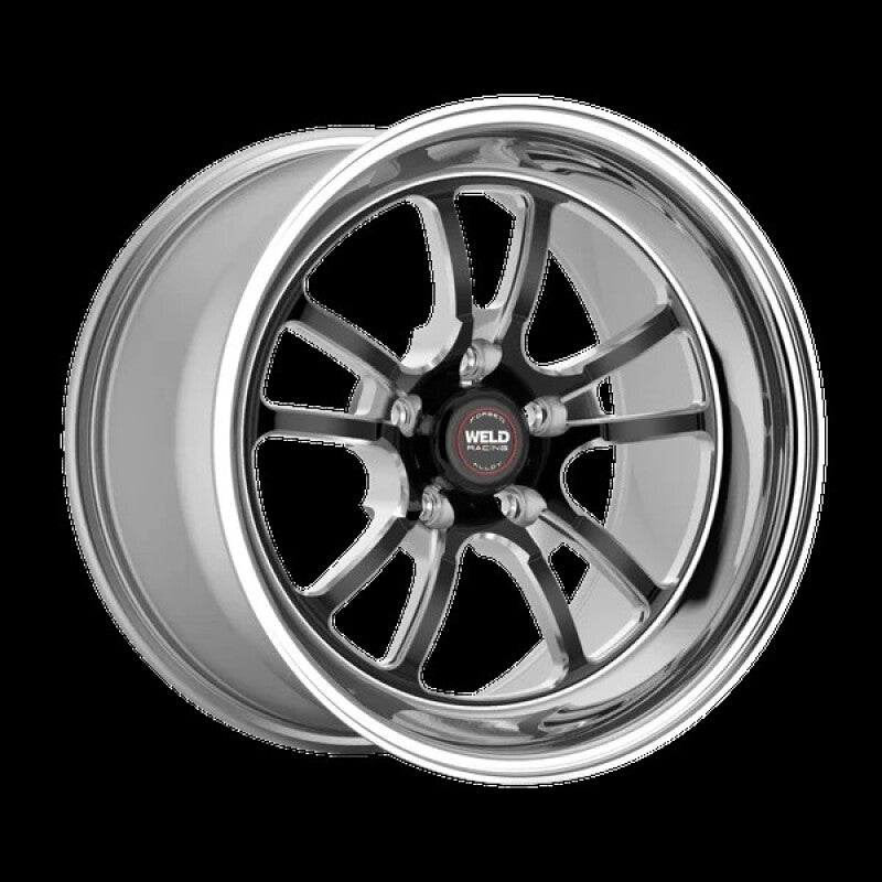 Weld S70 RT-S 18x8in / 5x120.65 BP / 4.7in. BS - Black Center - Polished Shell Wheel