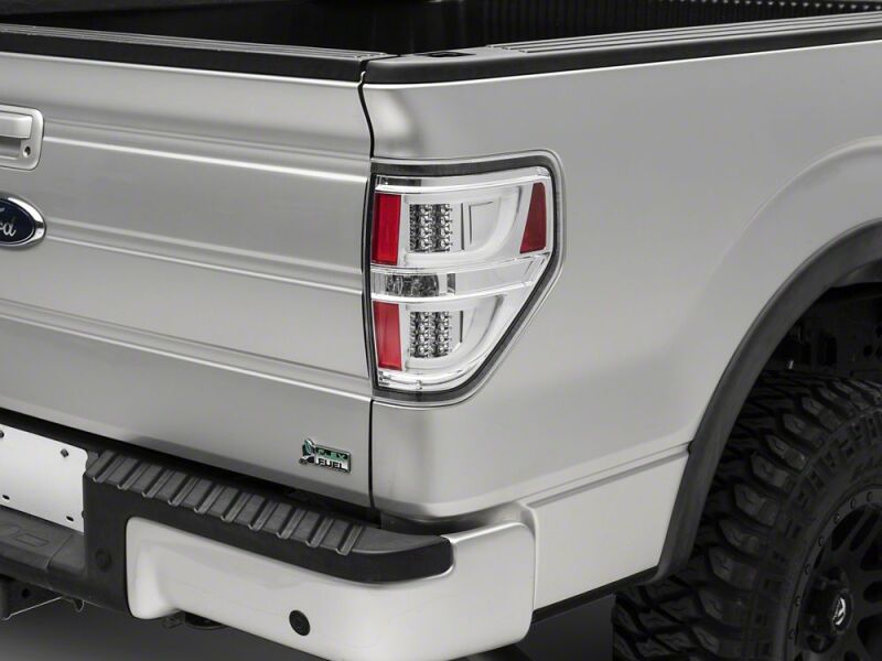 Raxiom 09-14 Ford F-150 Styleside G2 LED Tail Lights- Chrome Housing- Clear Lens