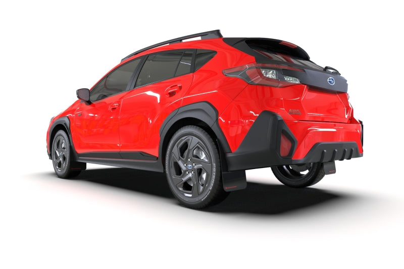 Rally Armor 24-25 Subaru Crosstrek Black UR Mud Flap Red Logo