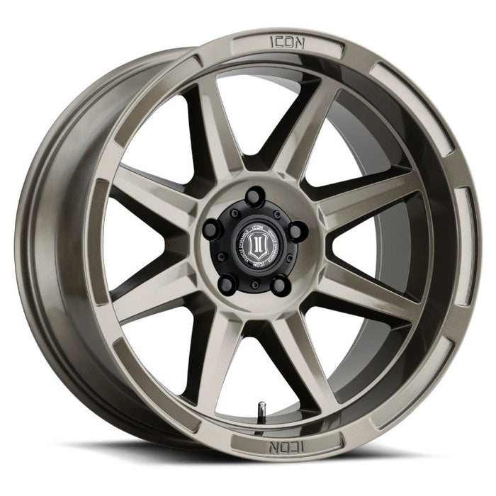ICON Bandit 20x10 5x5 -24mm Offset 4.5in BS Gloss Bronze Wheel