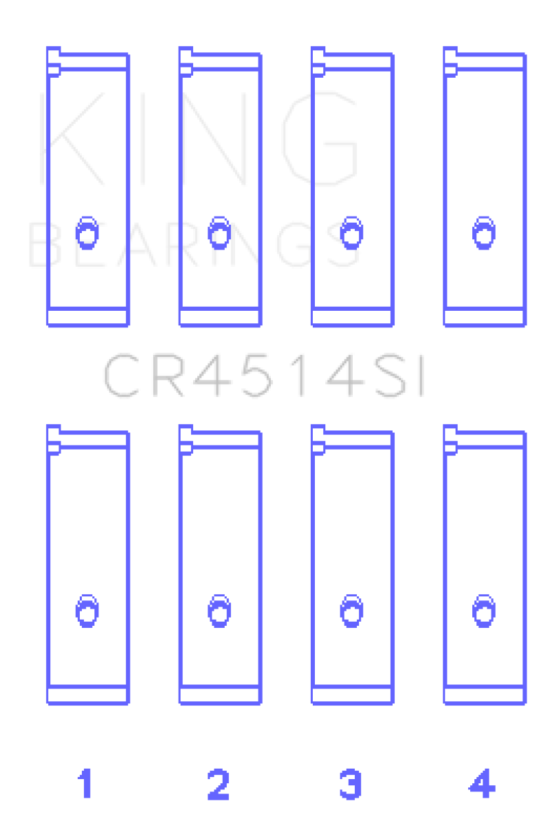 King Engine Bearings Toyota 1AZFE/2AZFE (Size 0.75) Rod Bearing Set