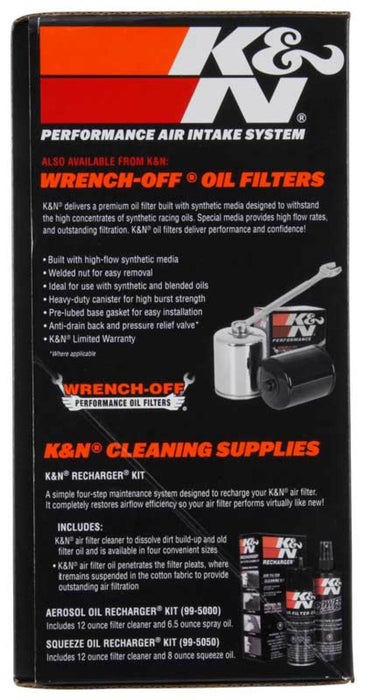 K&N 01-17 Harley-Davidson Softail / Dyna FI Performance Air Intake System Silver