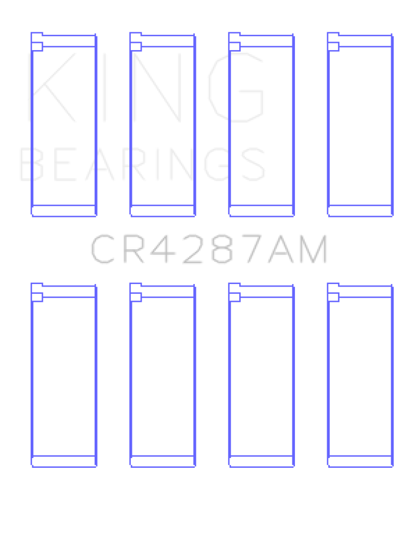King Engine Bearings Acura B18C1/B18C5 L4/Honda 110CI  DOHC Rod Bearing Set - Size STD