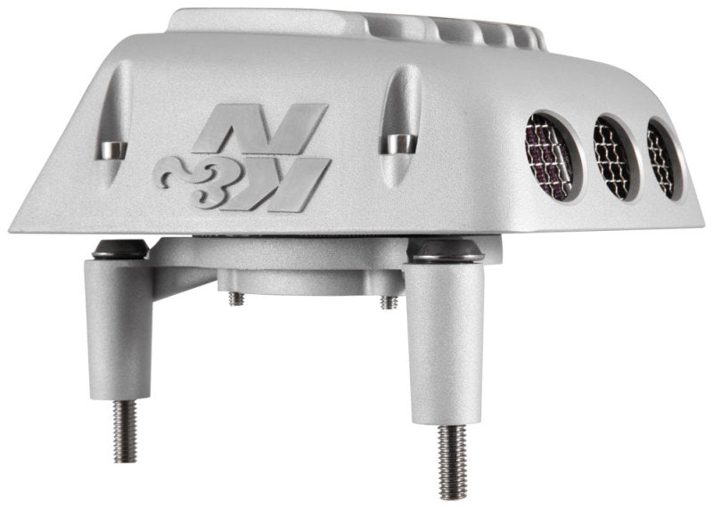 K&N Street Metal Intake System 01-16 Harley-Davidson Shaker Silver H/D Softail/Dyna Fl