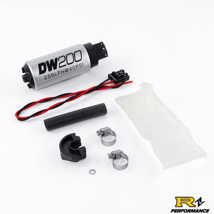 DeatschWerks 255lph in-tank fuel pump w/ install kit for Nissan 240sx/Silvia 1994-2002 S14 and S15 9-201-1024