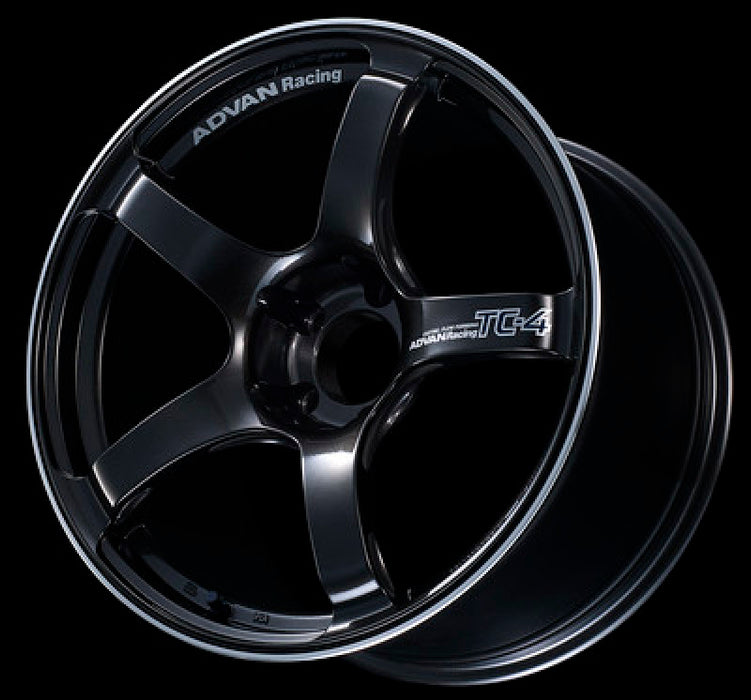 Advan TC4 17x9.0 +35 5x114.3 Black Gunmetallic and Ring Wheel