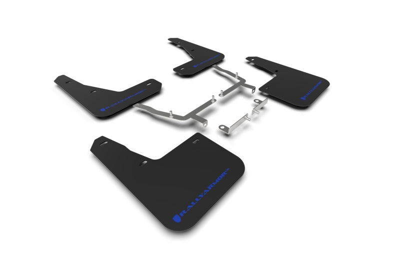 Rally Armor 19-25 Ford Focus ST MK4 Black UR Mud Flap w/Blue Logo