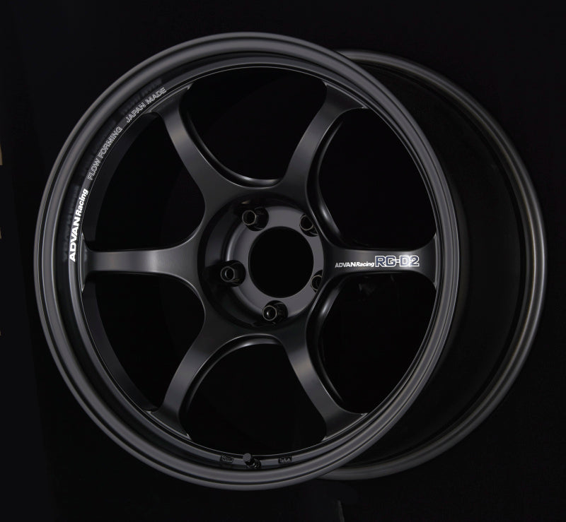Advan RG-D2 18x8.0 +45 5x120 Semi Gloss Black Wheel
