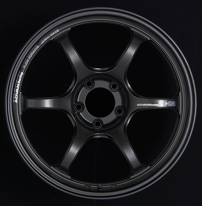 Advan RG-D2 16x7.0 +42 4x100 Semi Gloss Black Wheel