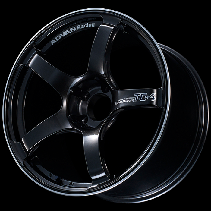 Advan TC4 18x8.5 +45 5x100 Racing Black GunMetallic and Ring Wheel