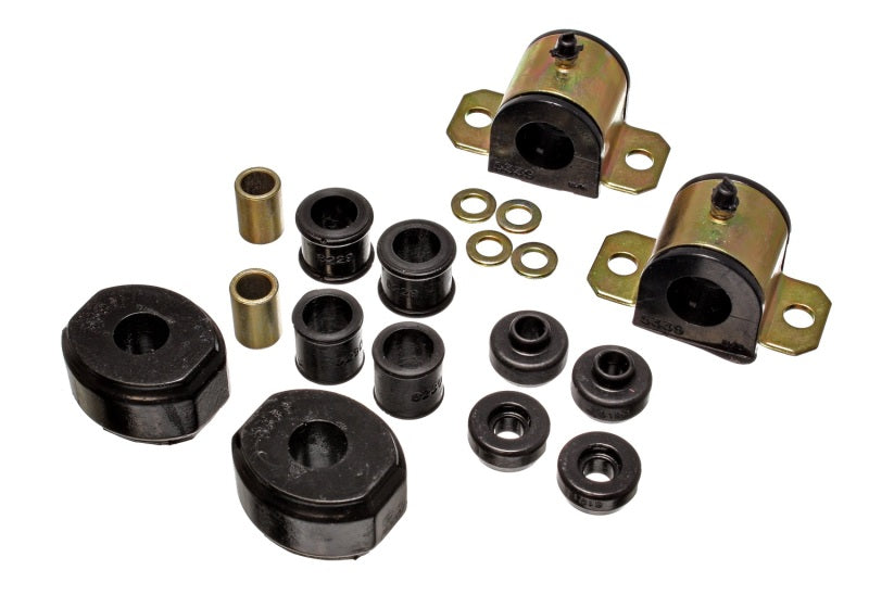 Energy Suspension 72-93 Dodge D100/200/300/Ram Charger 2WD Black 15/16in Front Sway Bar Bushings
