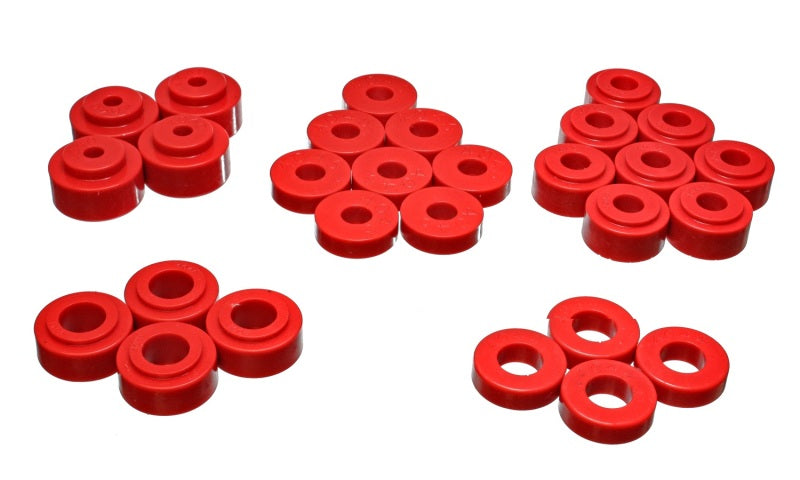 Energy Suspension GM Body Mount Set - Red