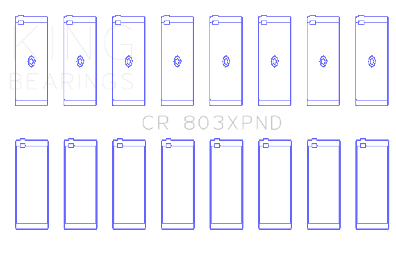 King Chevrolet SBC 265ci/283ci/327ci Performance Rod Bearing Set