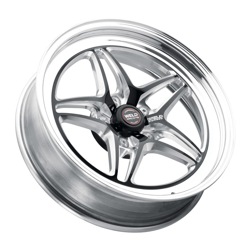 Weld S81 17x5 / 5x115 BP / 2.2in BS Black Wheel (High Pad) - Non-Beadlock